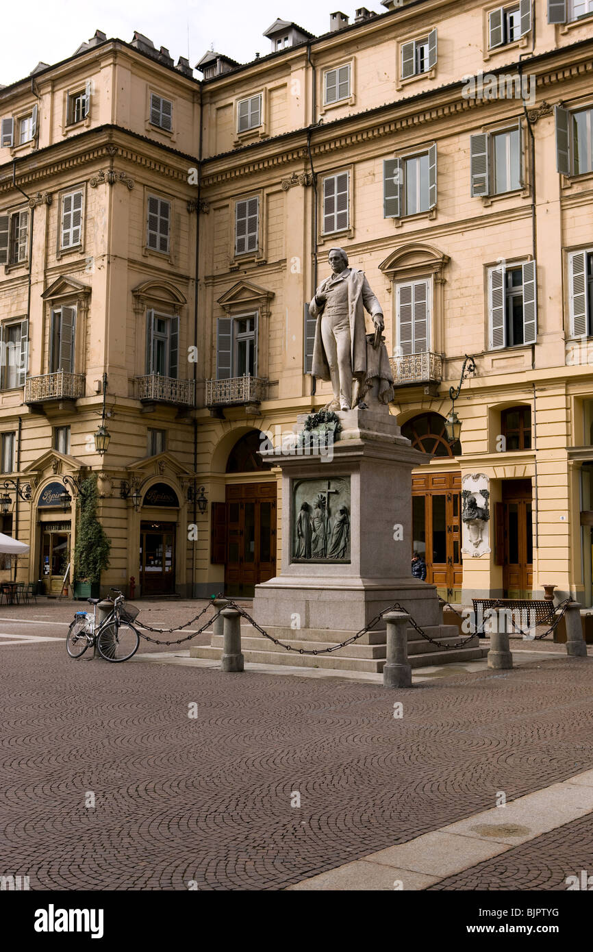 Italien, Piemont, Turin, Torino Piazza Carignano Stockfoto