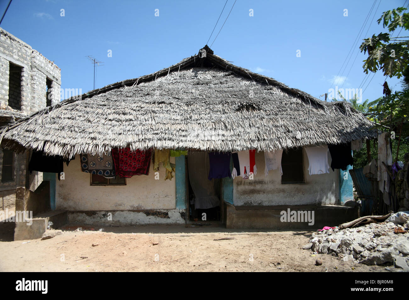 Traditionelle Swahili zu Hause, auf der Insel Lamu Stockfoto