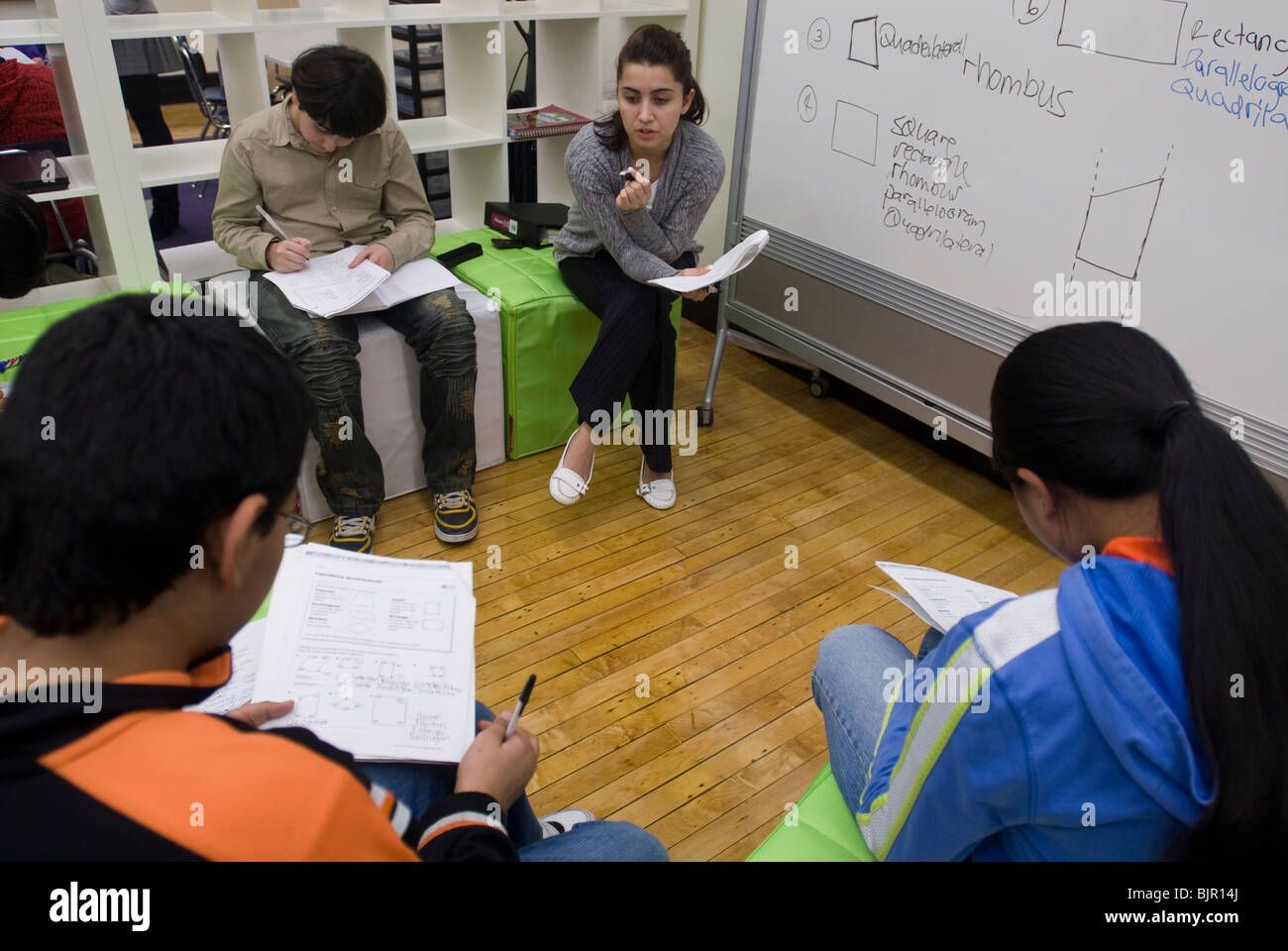 Nach der Schule-Mathematik-Programm in Brooklyn in New York Stockfoto