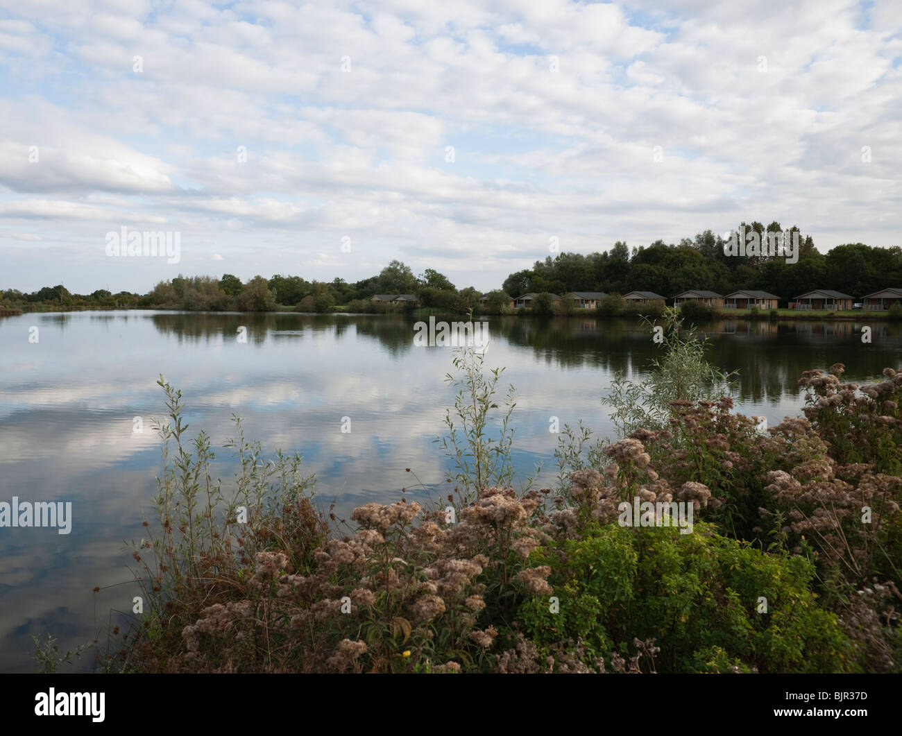 Lake Tafelenten Ferienanlage in der Cotswold Water Park UK Stockfoto