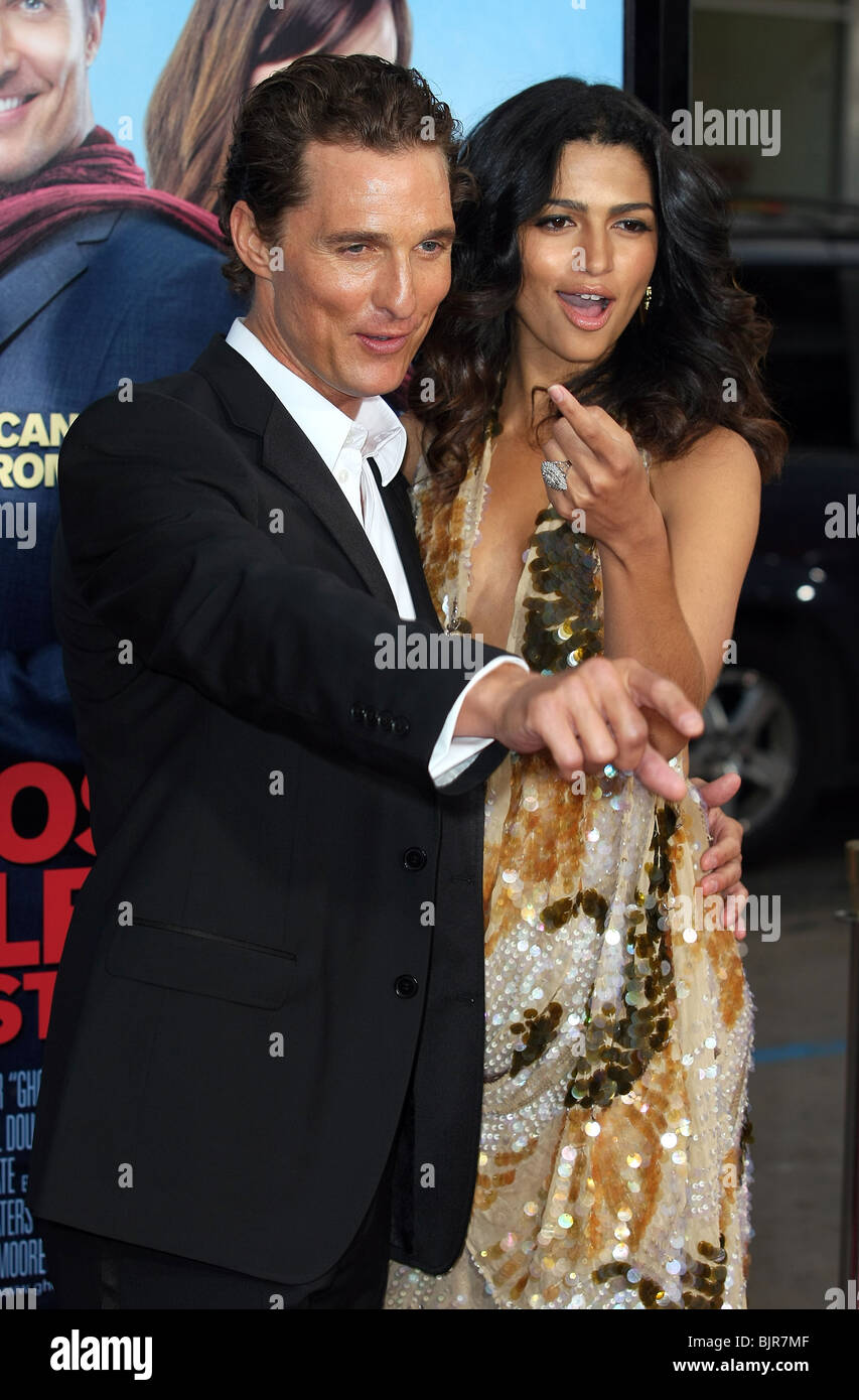 MATTHEW MCCONAUGHEY CAMILA ALVES GHOSTS OF GIRLFRIENDS vergangene Welt PREMIERE HOLLYWOOD LOS ANGELES NV USA 27. April 2009 Stockfoto