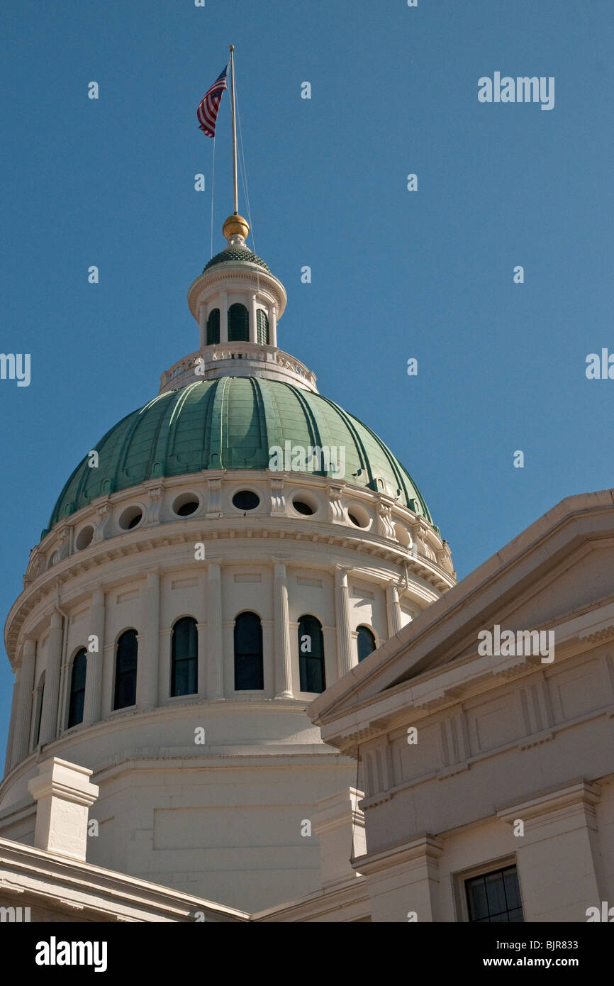 Altes Gerichtsgebäude in der Innenstadt von St. Louis, Missouri, die Website der Dred Scott Prüfung war Stockfoto