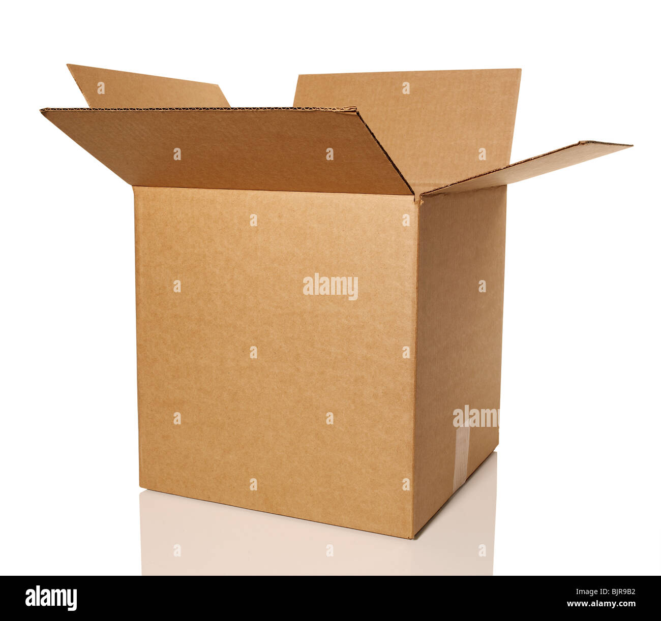 Braune Pappe Container-box Stockfoto