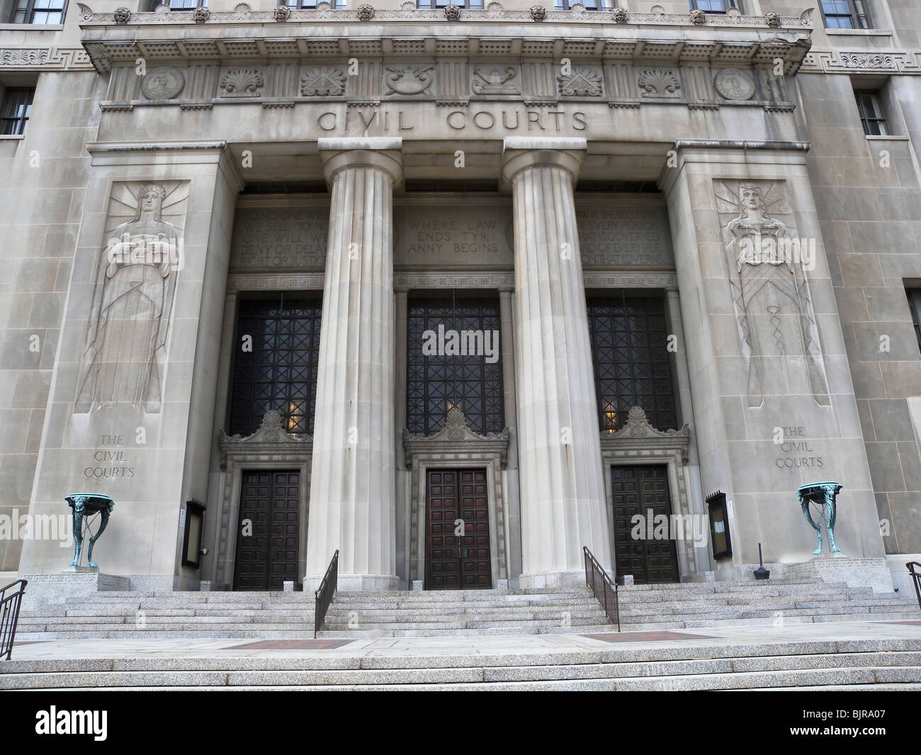 Stadtgericht Gebäude in der Innenstadt von St. Louis, Missouri Stockfoto