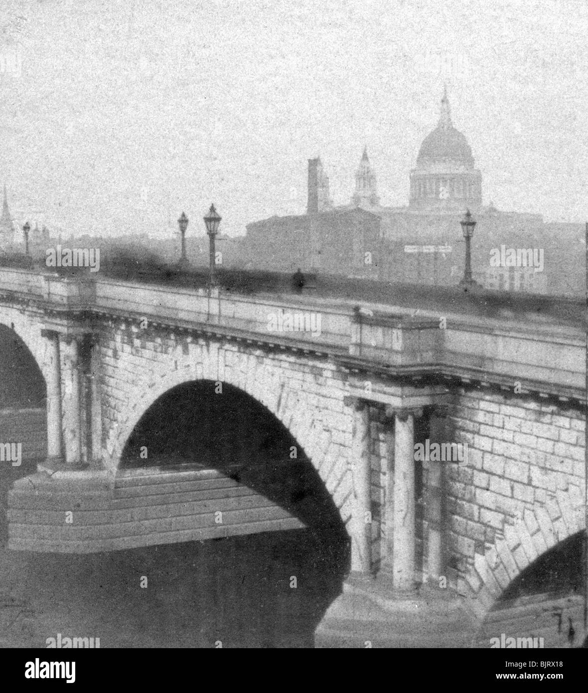 St. Pauls Cathedral, London, Ende des 19. Jahrhunderts. Künstler: unbekannt Stockfoto