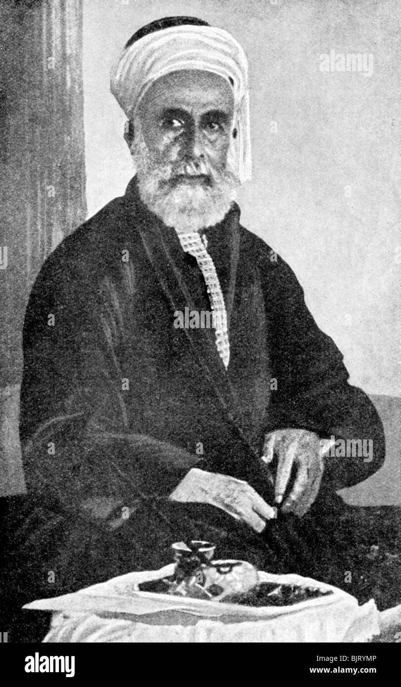 Ali bin Hussein (1879-1935), erster König von hejaz (Al-Hijaz), Saudi-Arabien, 1922. Artist: Unbekannt Stockfoto