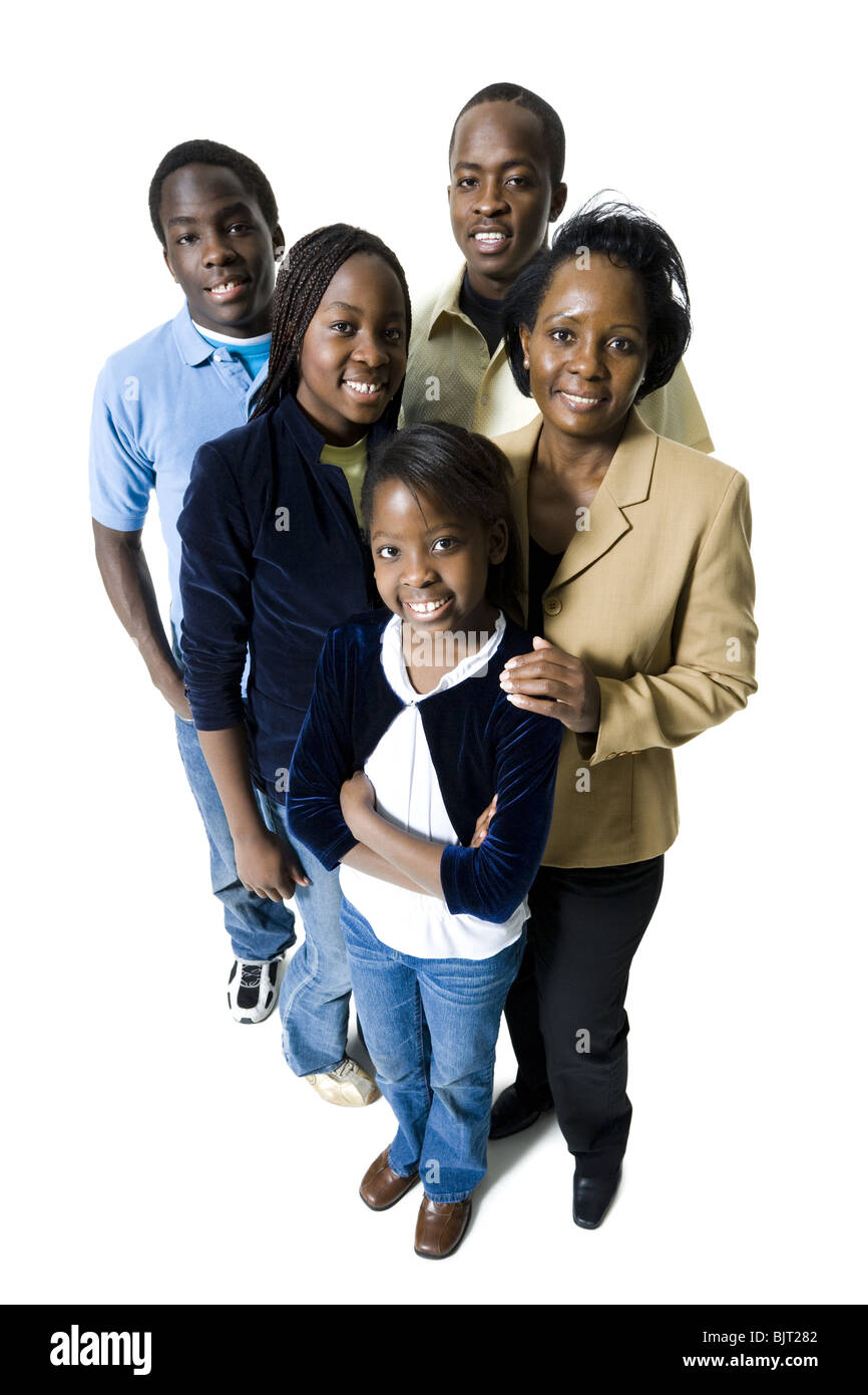 African-American Familienporträt Stockfoto