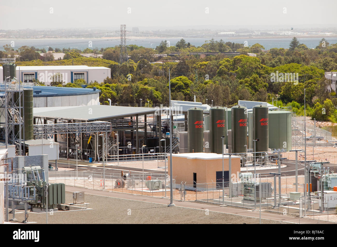 Eine neue Multi-million $ Entsalzungsanlage in Sydney, Australien, gebaut, um Sydney mit der anhaltenden Dürre zu bewältigen helfen. Stockfoto