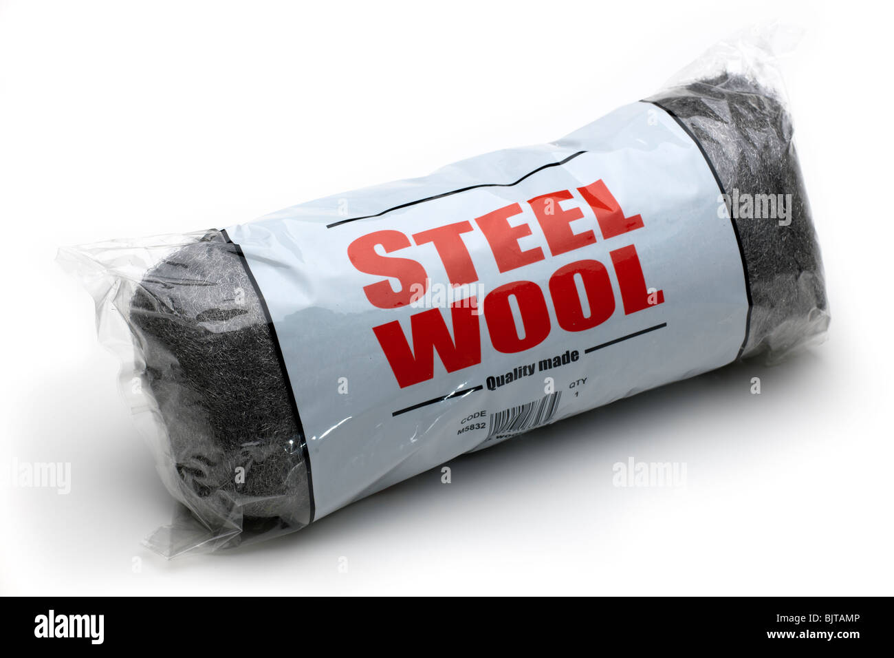 Tasche von "Stahlwolle" Stahlwolle Stockfoto