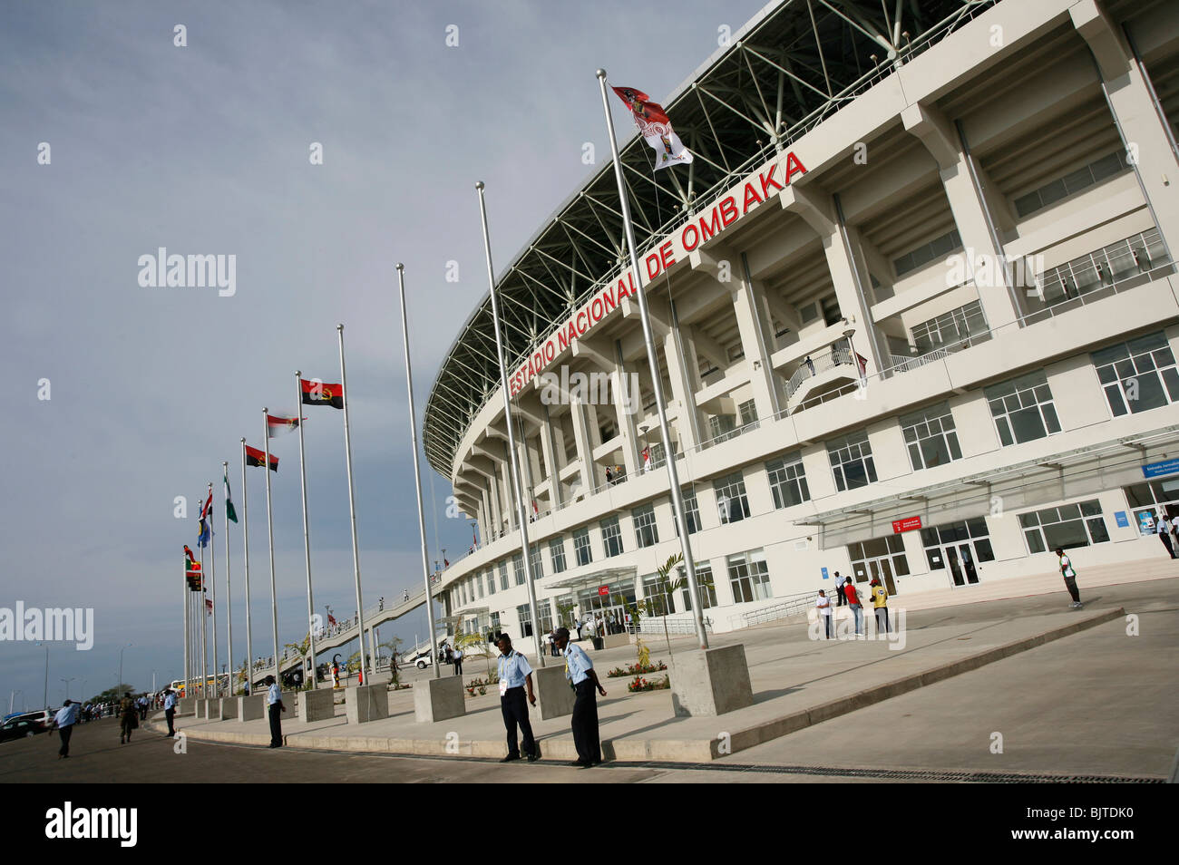 Estadio Nacional de Ombaka, Ombaka-Stadion. Provinz Benguela, Angola. Afrika. Bilder © Z & D Lightfoot. Stockfoto