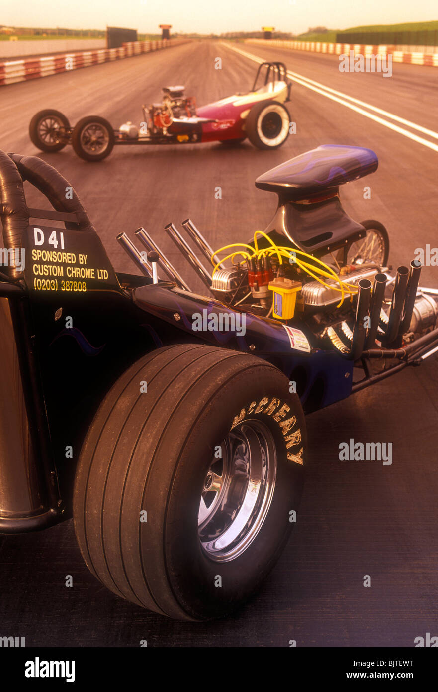 Klassischen 60er Jahre Dragster. Stockfoto
