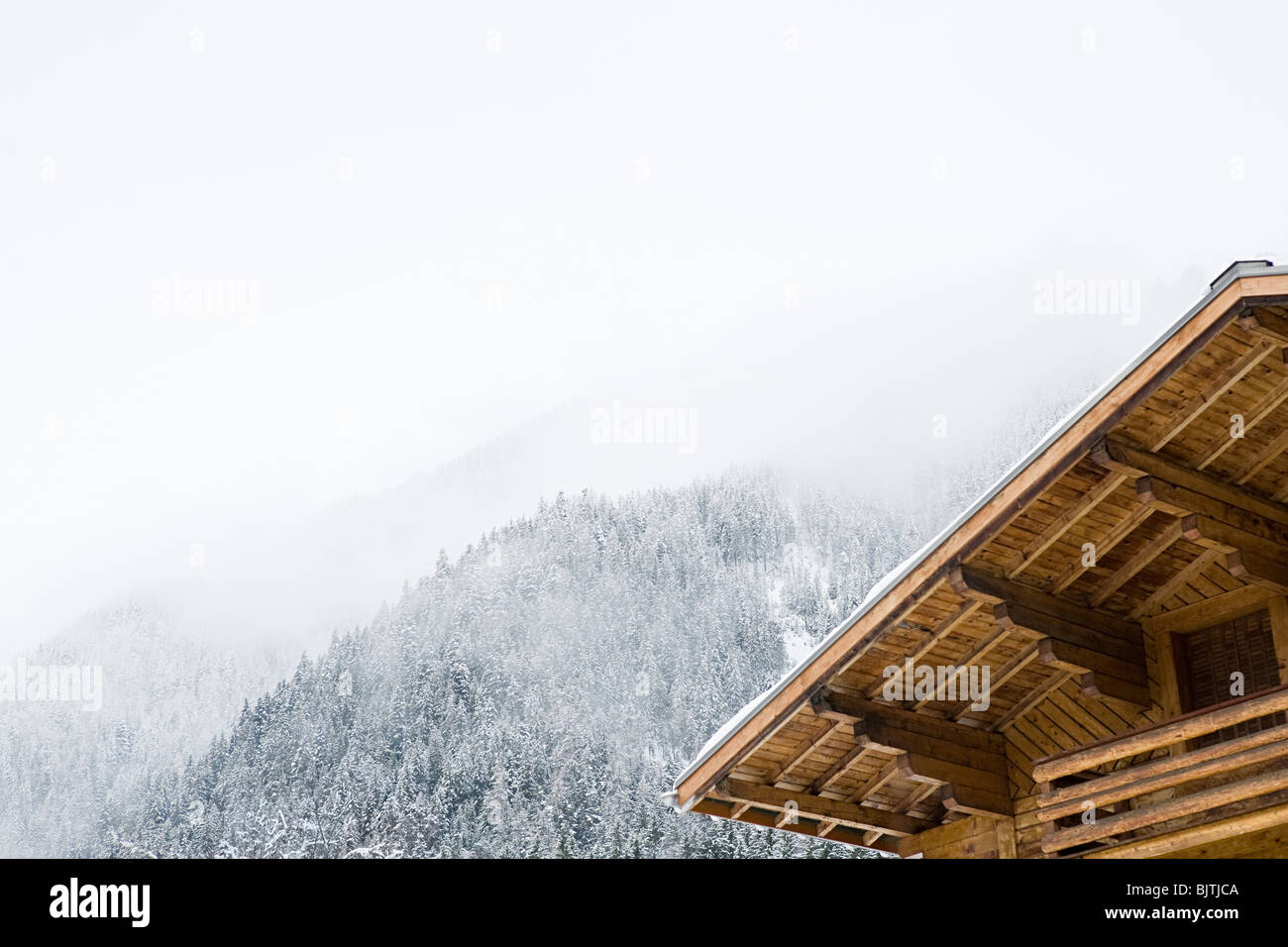 Chalet in Französische Alpen Stockfoto