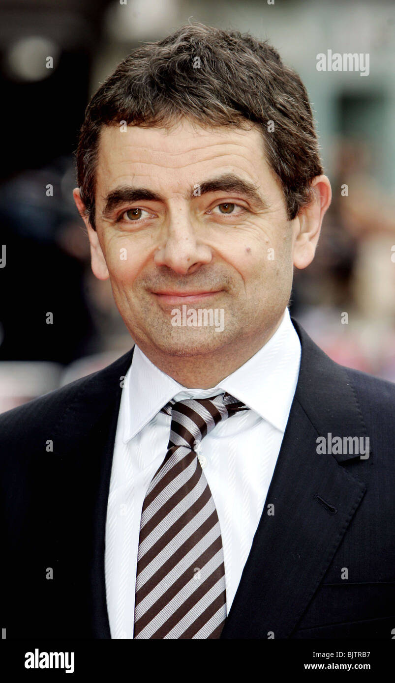 ROWAN ATKINSON MR. BEAN macht Ferien UK CHARITY Filmpremiere ODEON LEICESTER SQUARE LONDON ENGLAND 25. März 2007 Stockfoto