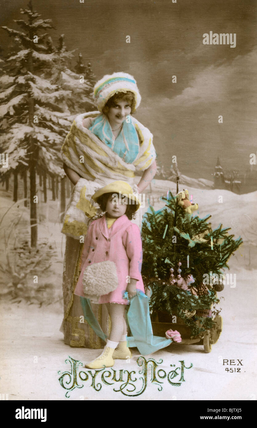 "Joyeux Noel', c 1900-1929 (?). Artist: Unbekannt Stockfoto