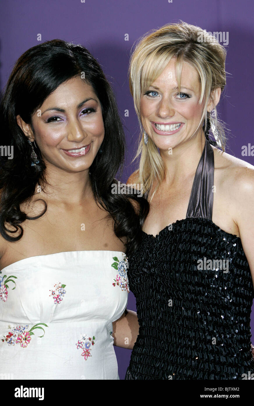 B.POHOOMULL & K.SHIRLEY 2007 BRITISH SOAP AWARDS BBC TELEVISION CENTRE LONDON ENGLAND 26. Mai 2007 Stockfoto