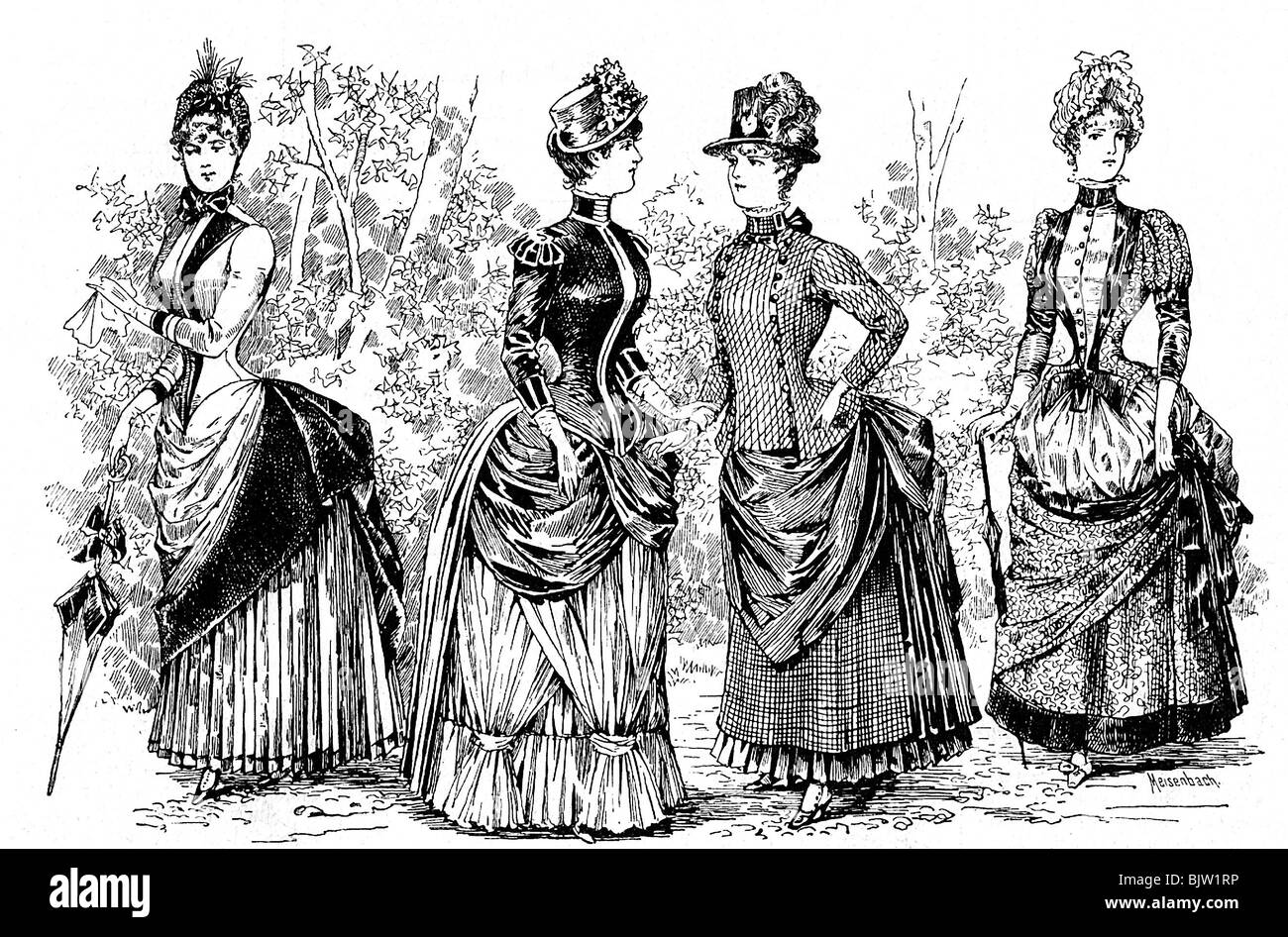 Mode, Ladies Mode, 19. Jahrhundert, ca. um 1880, Stockfoto