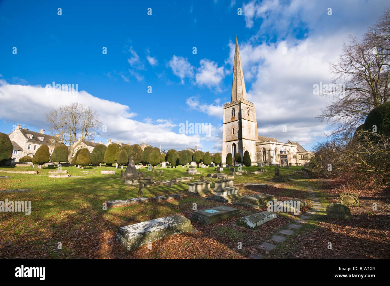 Marienkirche in Painswick, Gloucestershire, UK Stockfoto