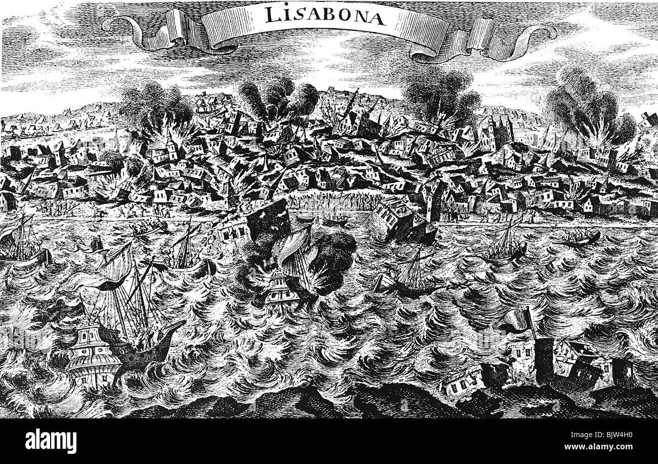 Katastrophen, Erdbeben, Lissabon, 1.11.555, Stockfoto