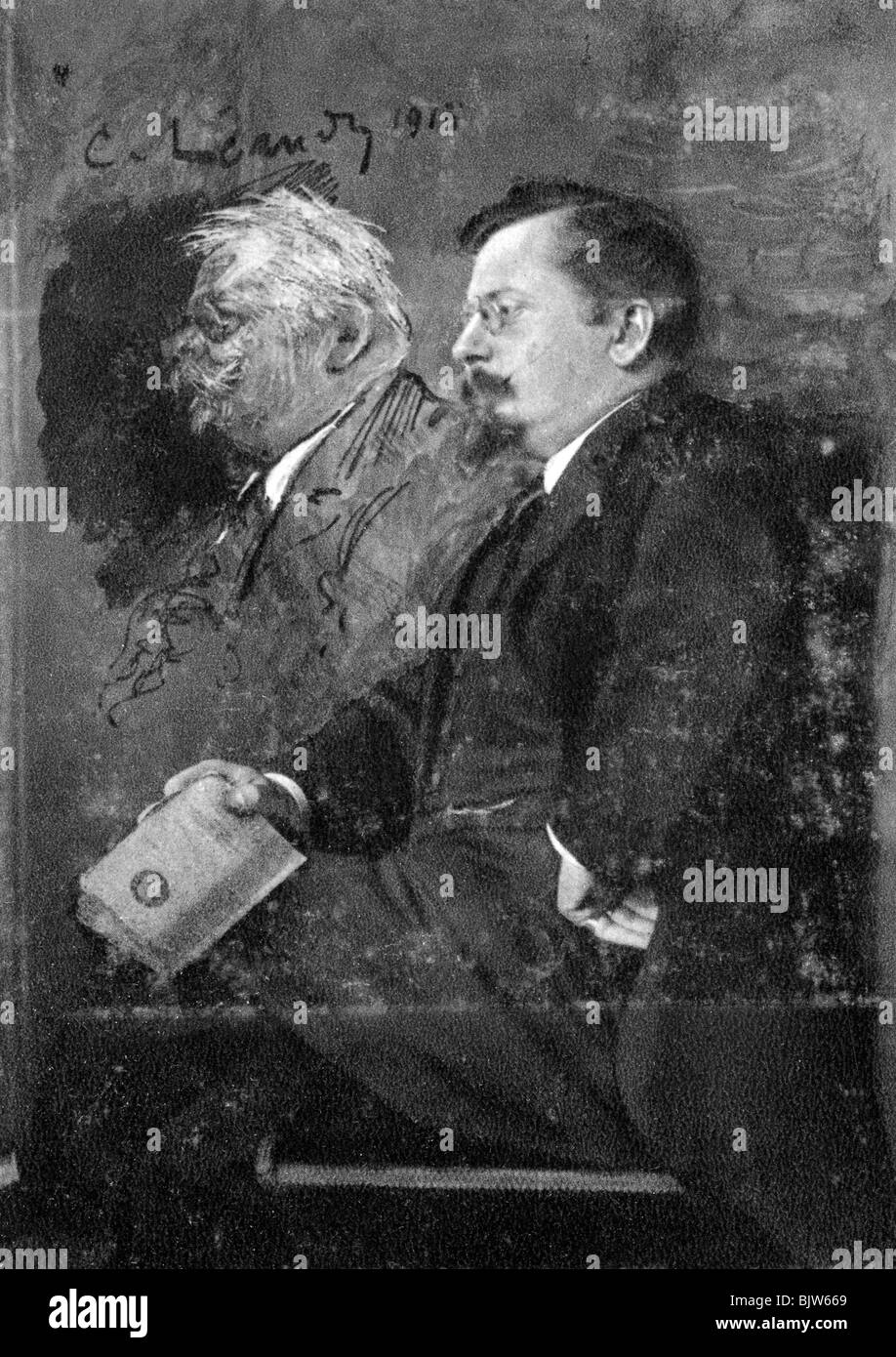 Charles-Lucien LEANDRE, französischer Maler, Zeichner und Bildhauer, 1915. Artist: Unbekannt Stockfoto