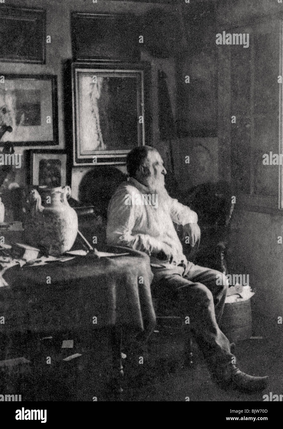 Jean-Baptiste Alphonse Karr, französischer Kritiker, Journalist und Schriftsteller, 1889. Artist: Unbekannt Stockfoto