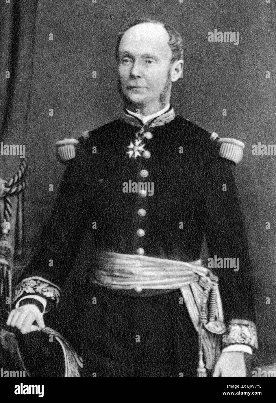 Amedee Courbet, französischer Admiral, 1880. Artist: Unbekannt Stockfoto
