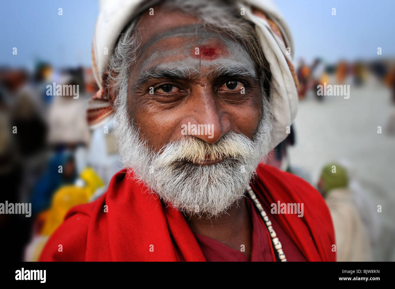 Hinduistischen heiligen Mann (Sadhu) Stockfoto