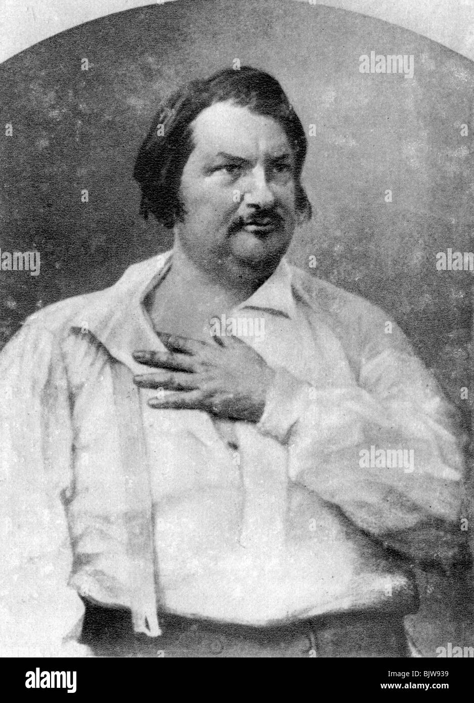 Honoré de Balzac, französischer Schriftsteller, c 1845-1890. Artist: Unbekannt Stockfoto
