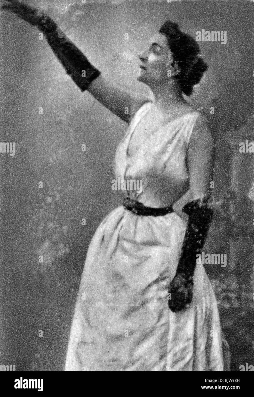 Yvette Guilbert, französischer Sänger und Schauspielerin, 1913. Artist: Unbekannt Stockfoto