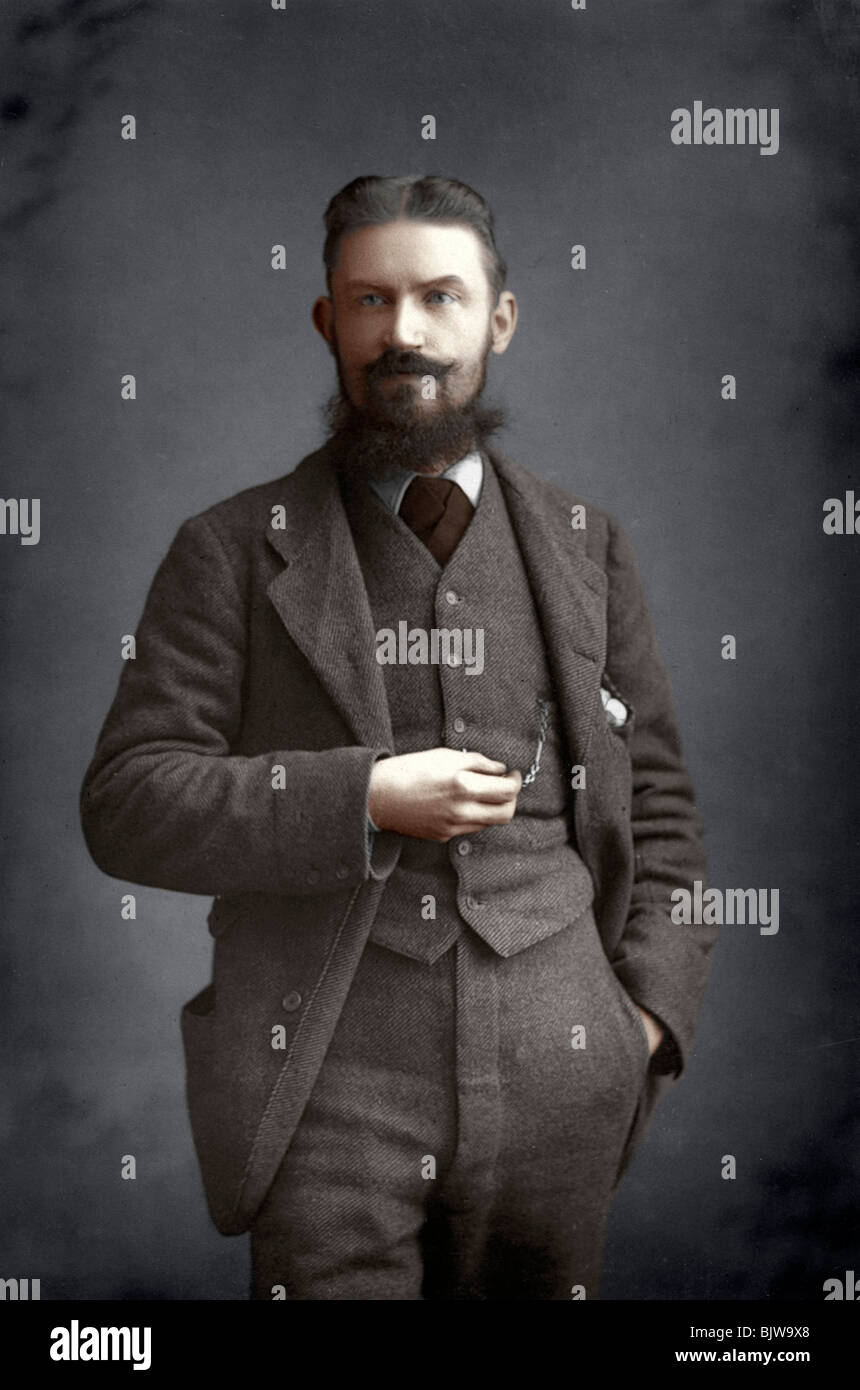 George Bernard Shaw, irischer Dramatiker, Kritiker und Fabian, 1893 Künstler: W&D Downey Stockfoto
