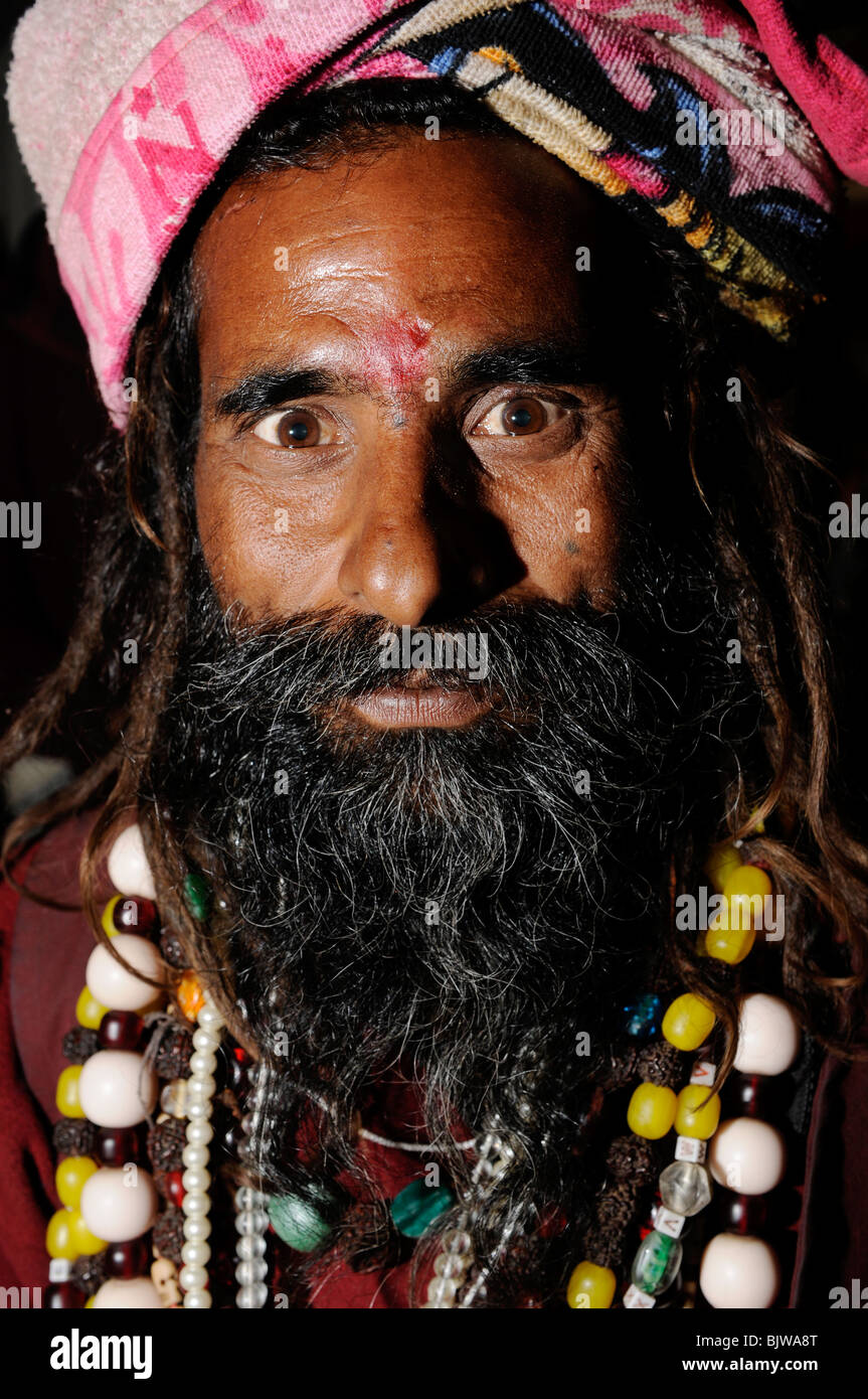 Sadhu - ein Hindu heilige Mann in Indien Stockfoto