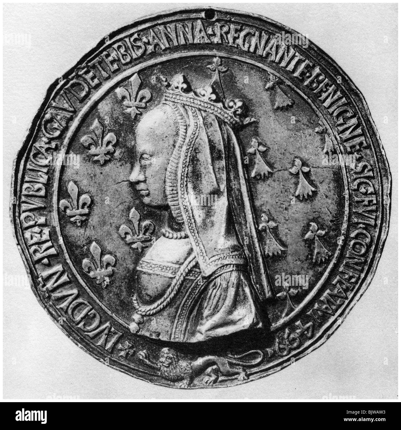 Anne de Bretagne, 1499 (1958). Artist: Unbekannt Stockfoto