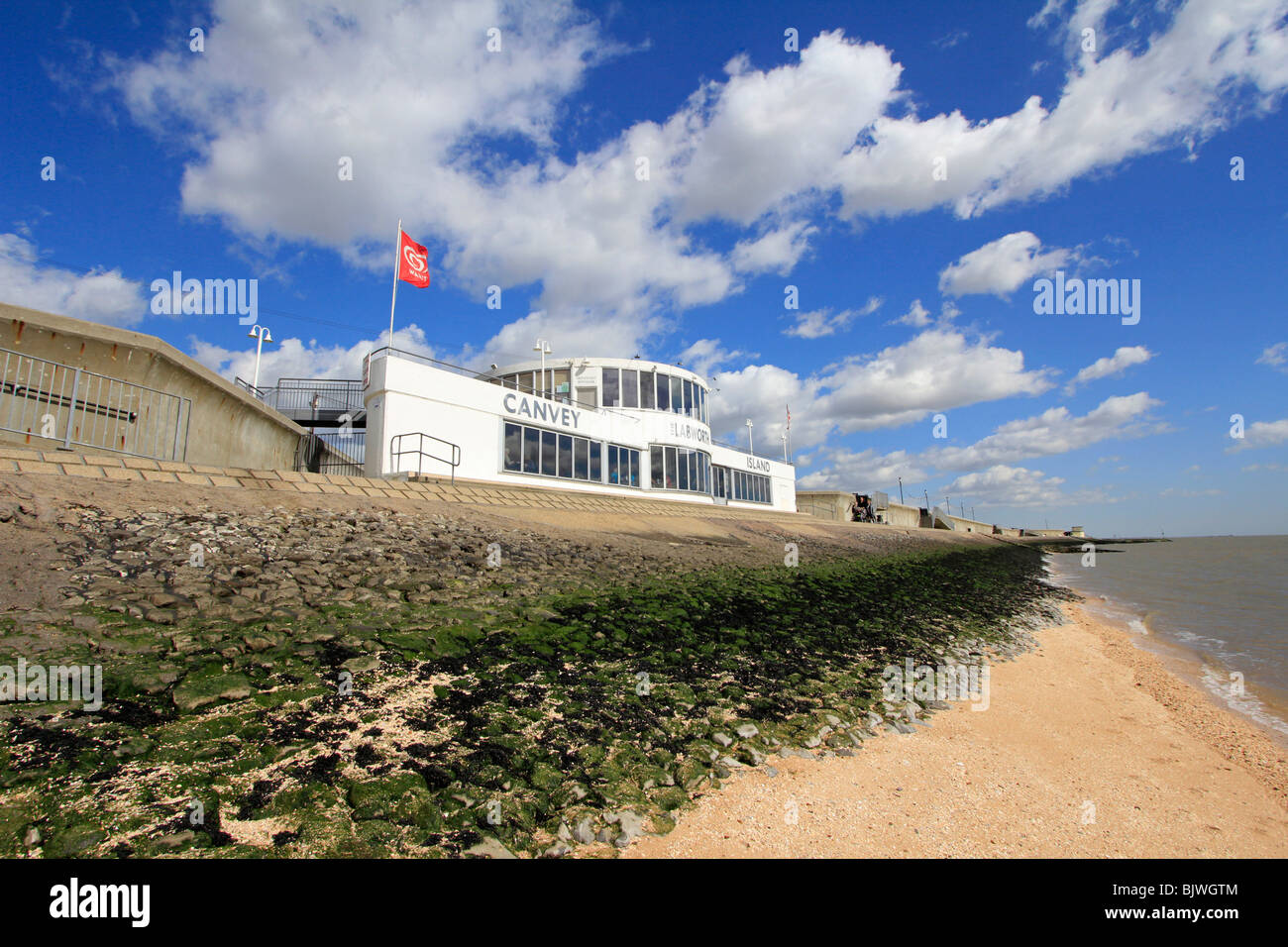 Labworth Café Canvey Island Fluss Themse-Mündung England uk gb Stockfoto