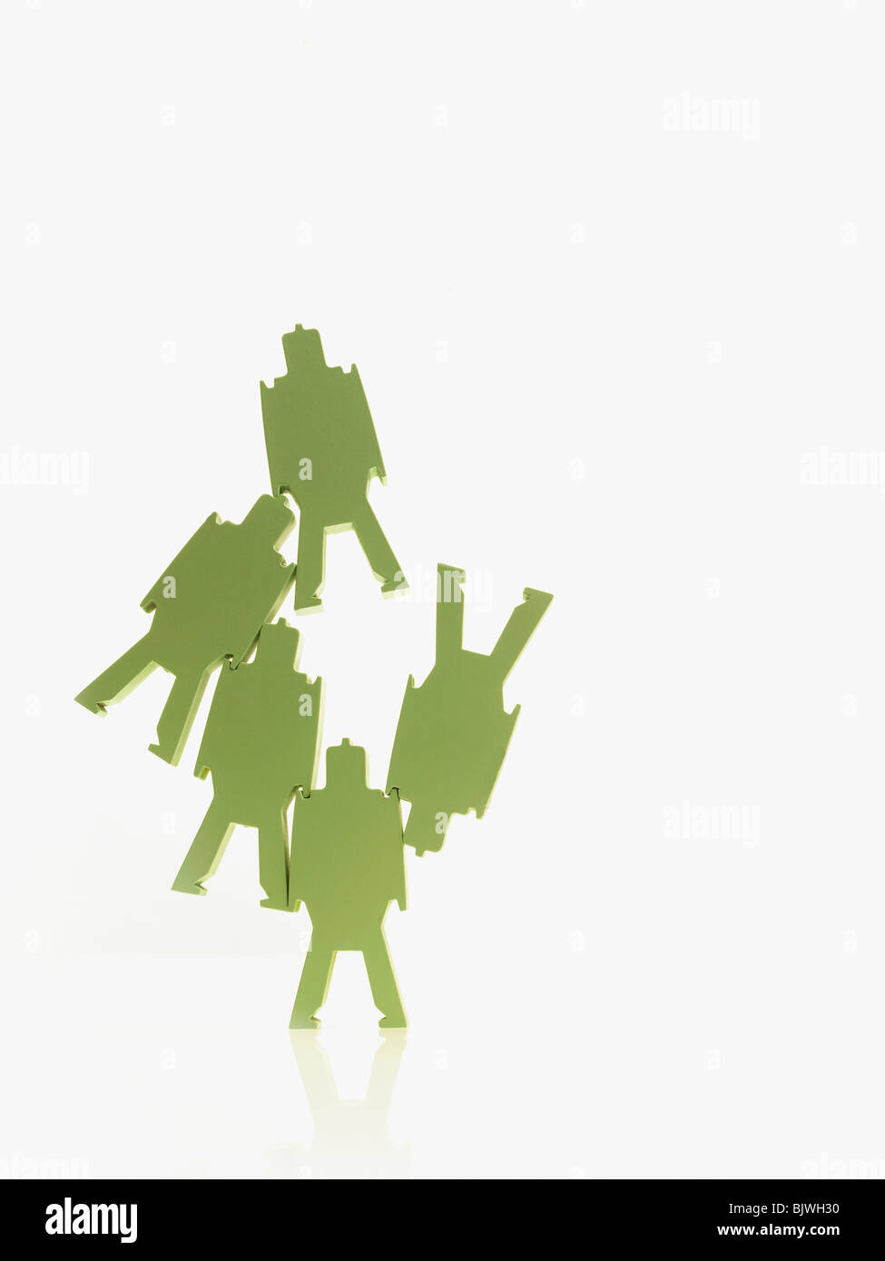 Grünbuch-Menschen Stockfoto