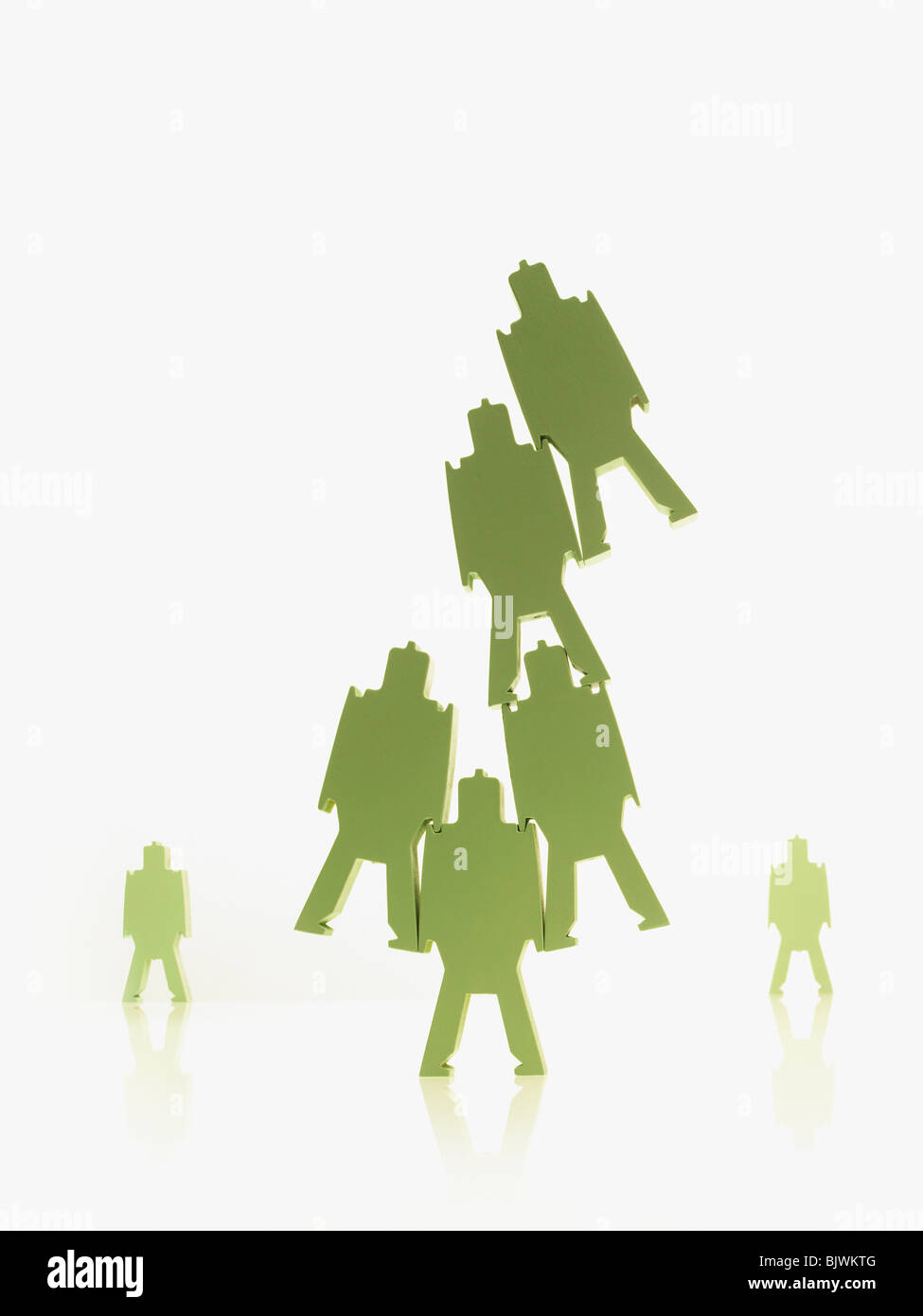 Grünbuch-Menschen Stockfoto