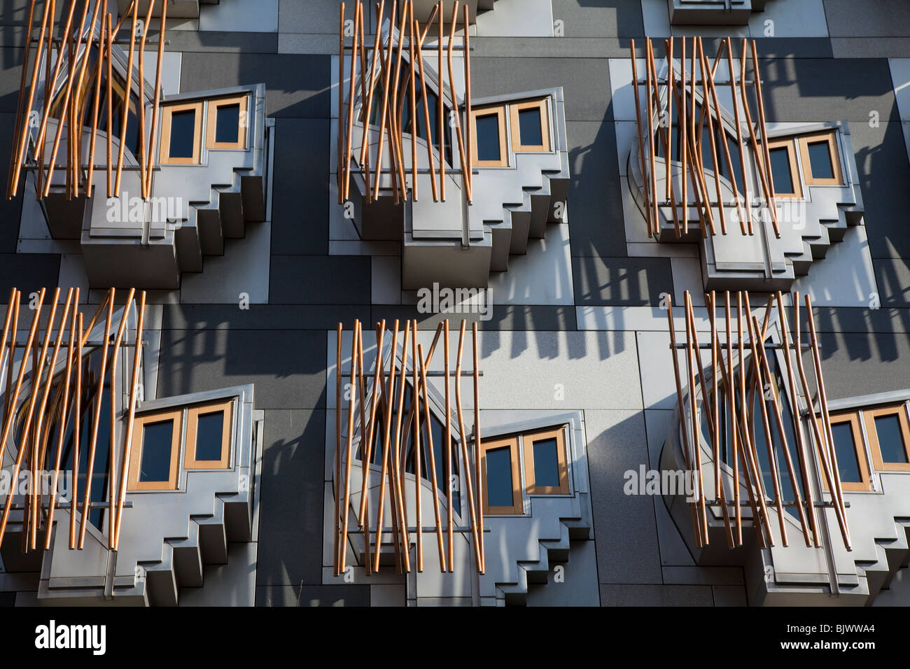 Neubau des schottischen Parlaments, Edinburgh, Schottland Stockfoto