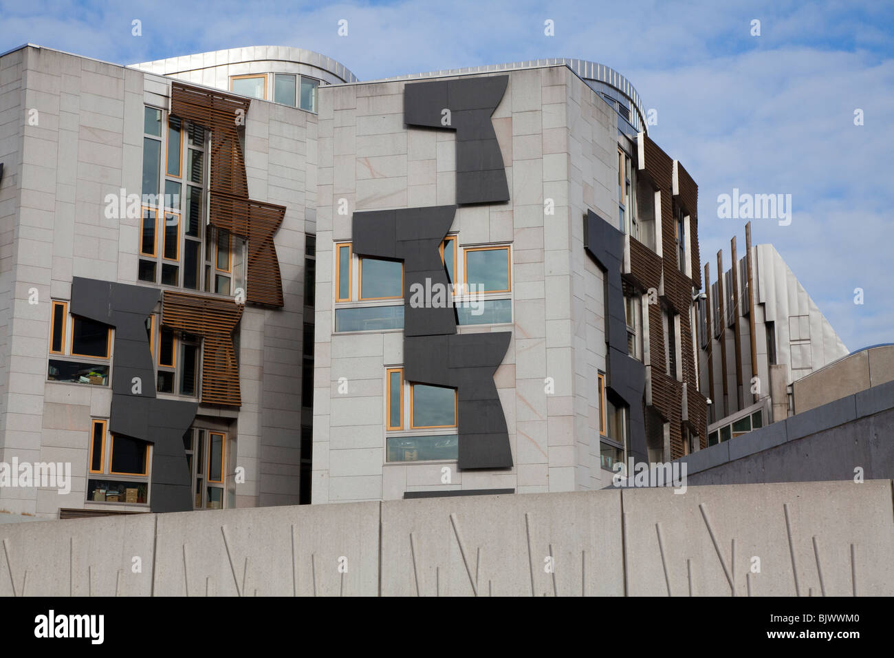 Neubau des schottischen Parlaments, Edinburgh, Schottland Stockfoto