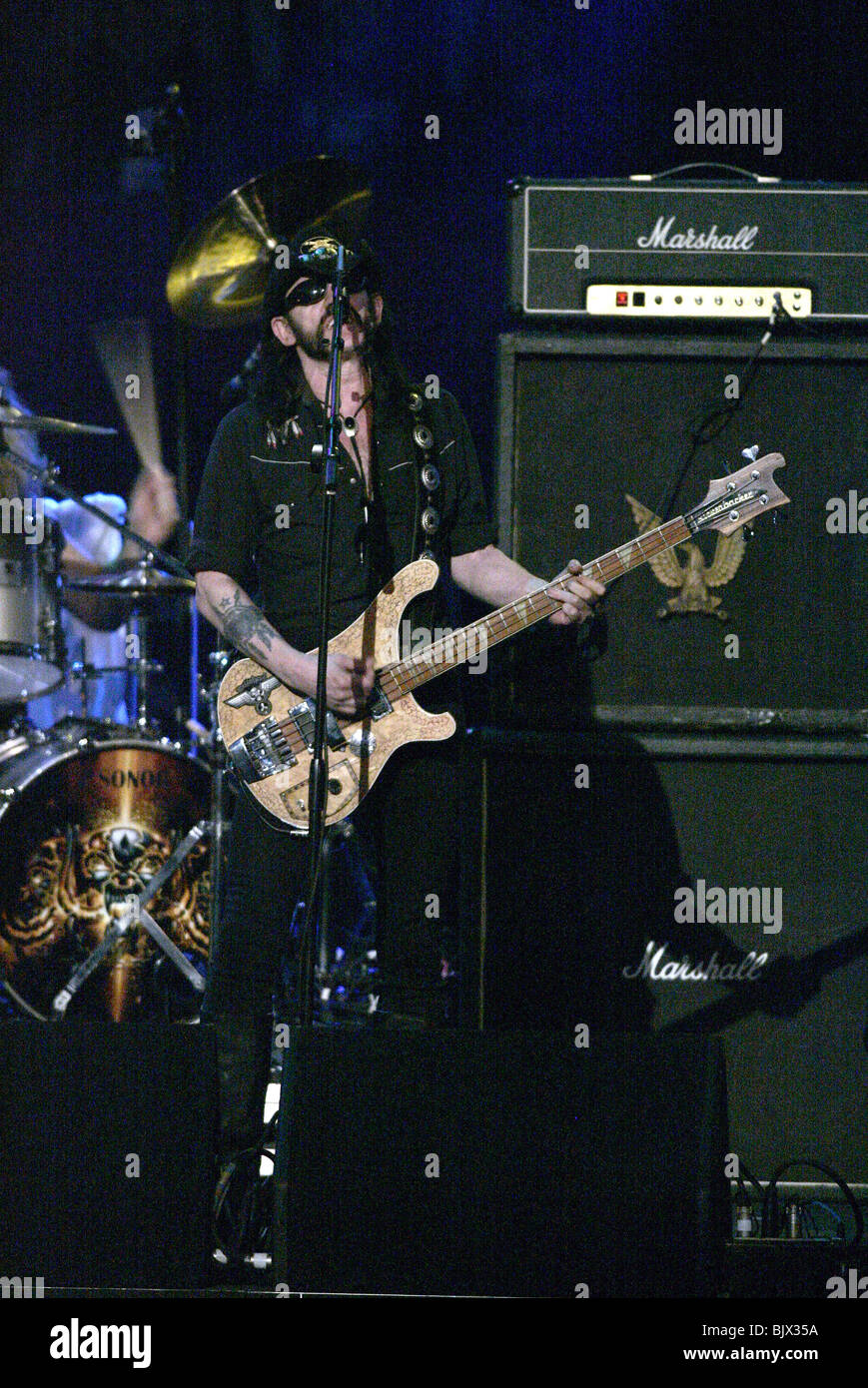 LEMMY WRESTLEMANIA 21 geht HOLLYWOOD STAPLES CENTER in LOS ANGELES USA 3. April 2005 Stockfoto