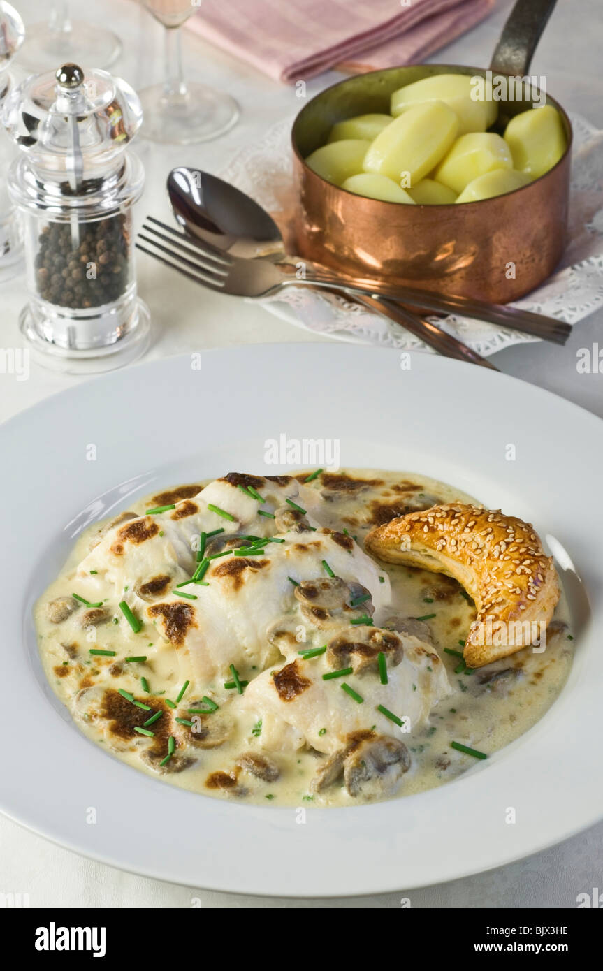 Alleinige Bonne Femme Frankreich Essen Stockfoto