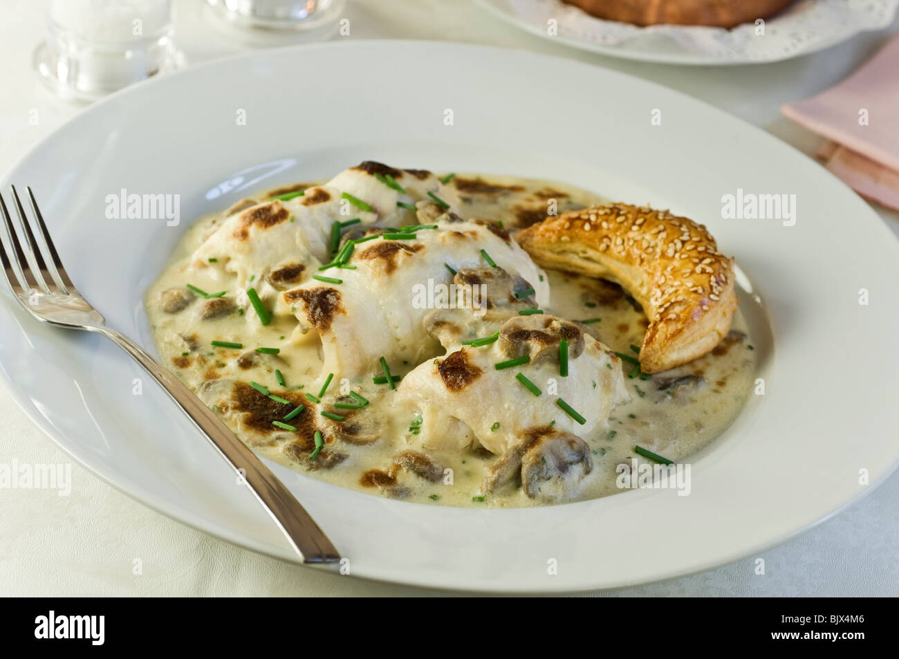 Alleinige Bonne Femme Frankreich Essen Stockfoto