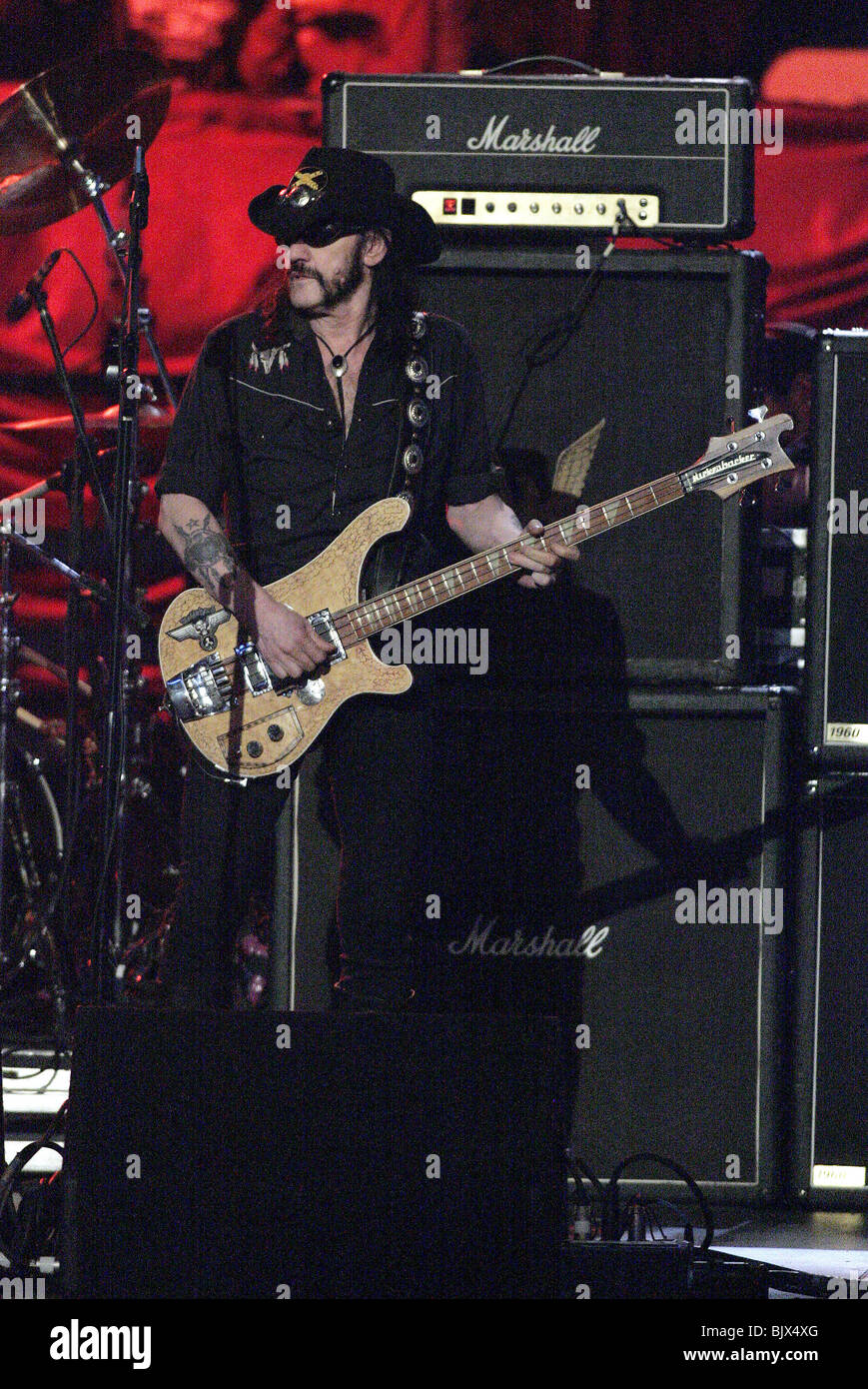 LEMMY WRESTLEMANIA 21 geht HOLLYWOOD STAPLES CENTER in LOS ANGELES USA 3. April 2005 Stockfoto