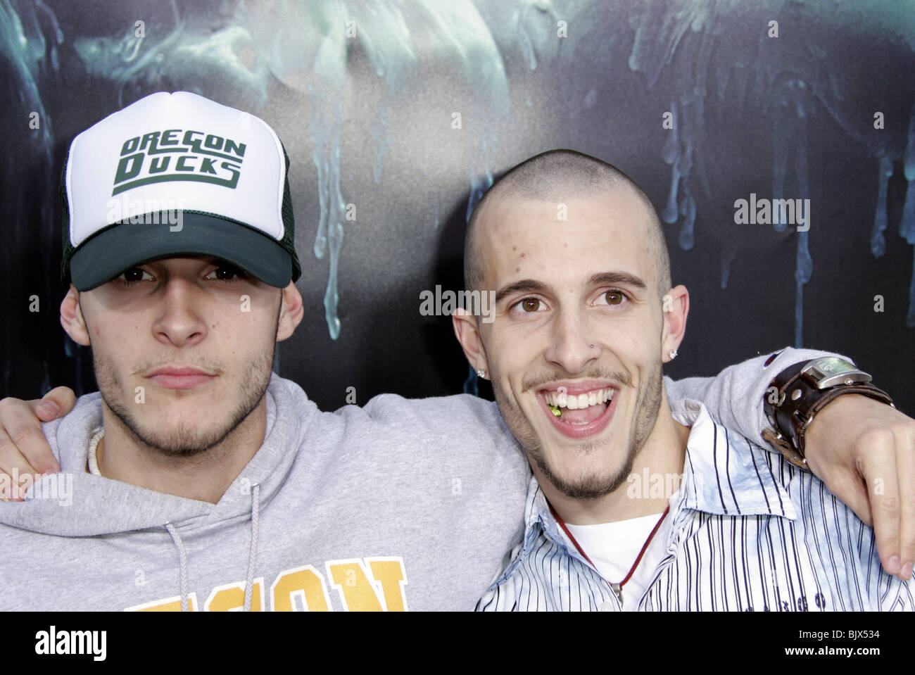 Brüder CONTI HOUSE OF WAX FILM PREMIERE WESTWOOD LOS ANGELES USA 27. April 2005 Stockfoto