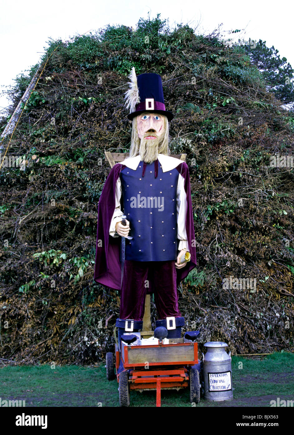 Guy Fawkes Brockham Surrey UK Europa Stockfoto