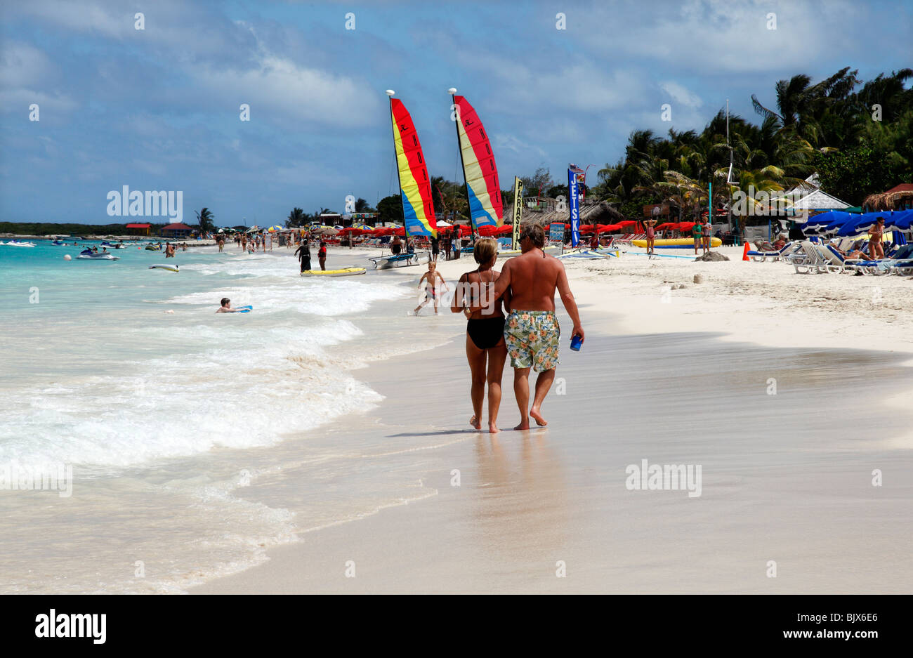 Orient Beach in St. Martin französische Karibik Stockfoto