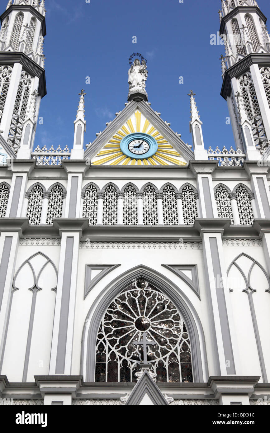 Fassade der Kirche El Carmen Via España, El Cangrejo, Panama City, Panama Stockfoto