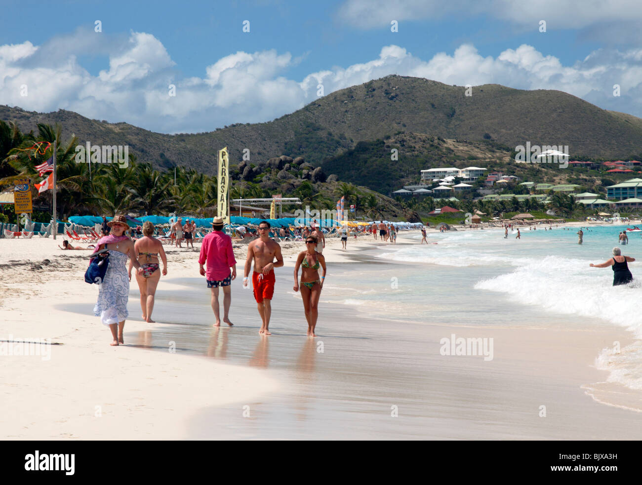 Orient Beach in St. Martin französische Karibik Stockfoto