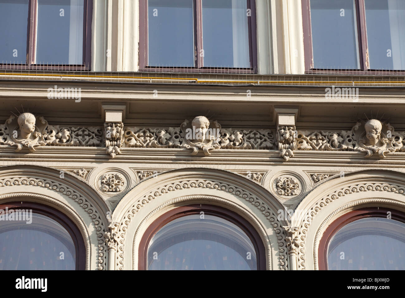 eklektische Gebäude, 8 Na Prikope Street, Prag, Tschechische Republik Stockfoto