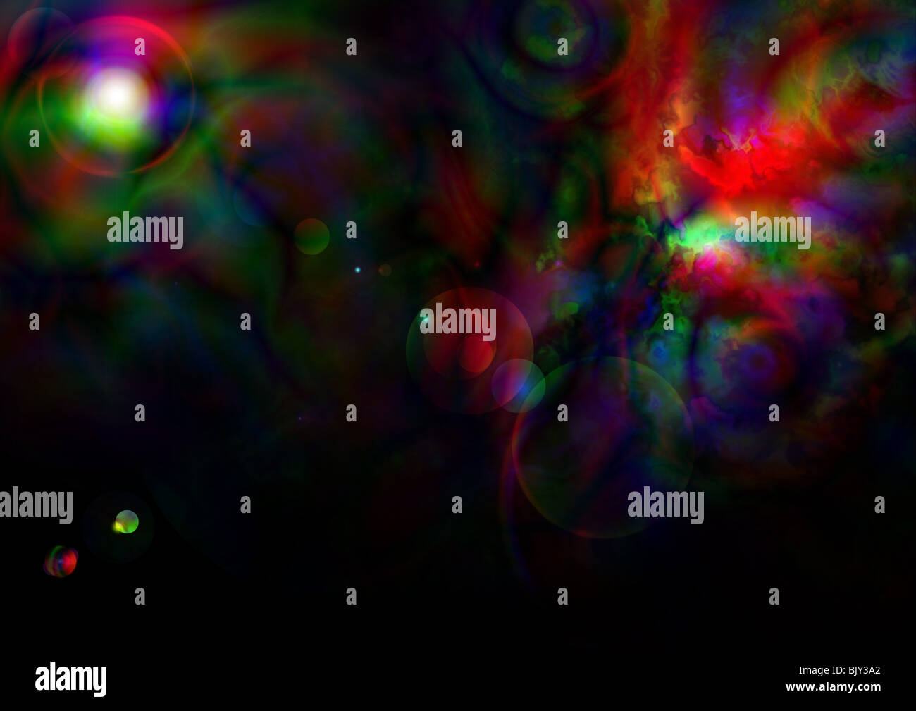 Funky, psychedelisch computergenerierte Hintergrundbilder Stockfoto