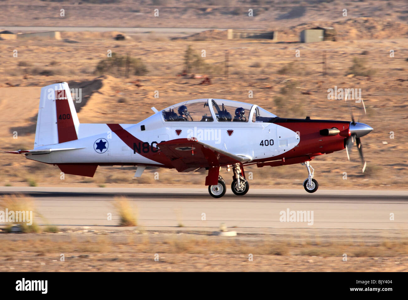 Israeli Air Force Flight Academy Beechcraft T-6A Texan II Stockfoto