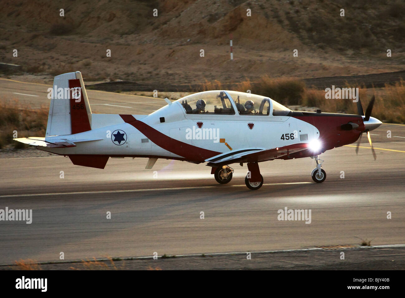 Israeli Air Force Flight Academy Beechcraft T-6A Texan II Stockfoto