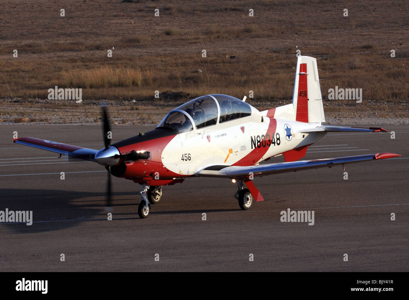 Israeli Air Force Flight Academy Beechcraft T-6A Texan II Stockfoto